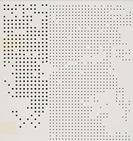 Motifs 4, 2019, Letraset sur foam core, 28 x 27 cm.