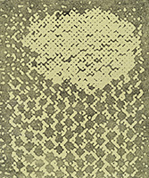 Honeybees make honeycomb of wax – step 22, 2015, acrylique et fusain sur contre-plaqué, 60 x 50 cm.