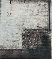 Rentrée théâtrale 1, 2012, collage sur papier journal, 31 x 27 cm.