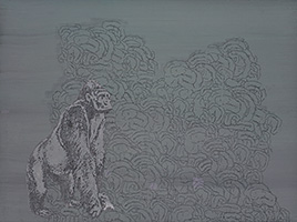 Richard 4, 2004, acrylique sur papier, 55 x 75 cm.